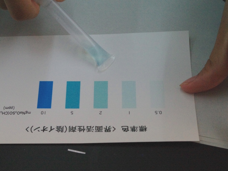 生活環境論 実験 残留洗剤の検出 大成女子高等学校
